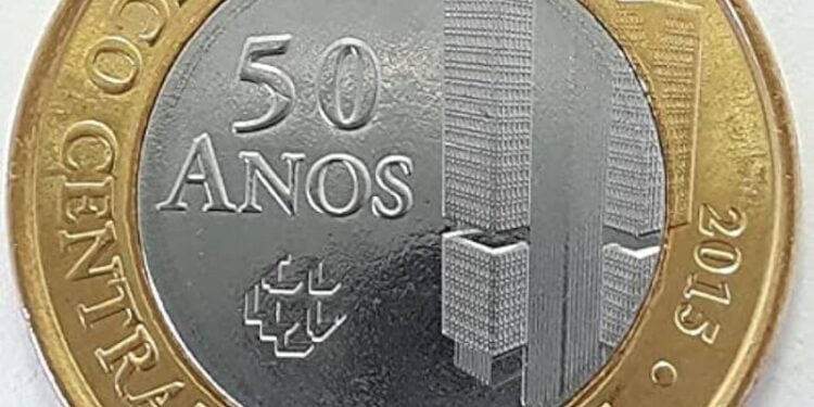 Moeda de 1 REAL do Banco Central pode ser vendida agora por R$1.350