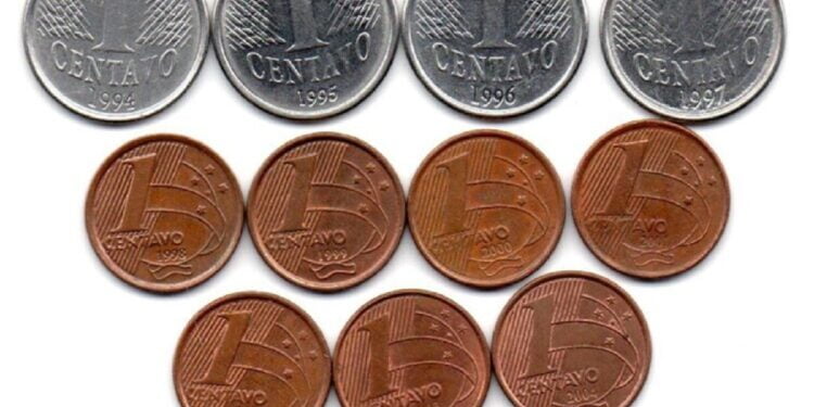 Moedas de 1centavo