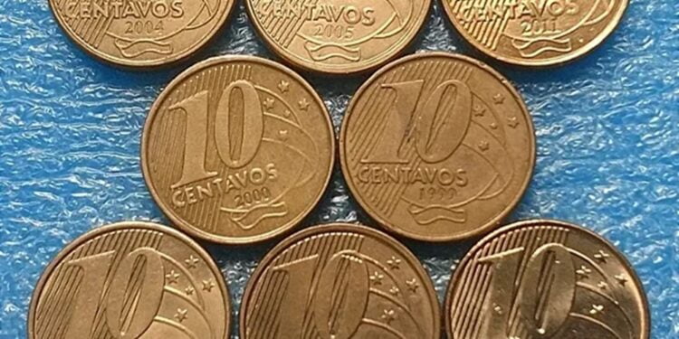 Moedas 10 centavos