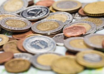 Moedas com o erro do disco trocado