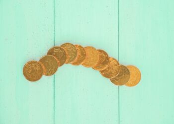 Moedas valiosas de reverso horizontal