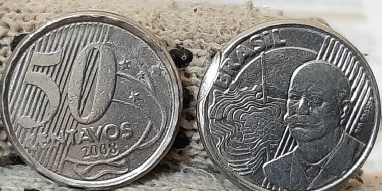 Moedas valiosas de disco cortado