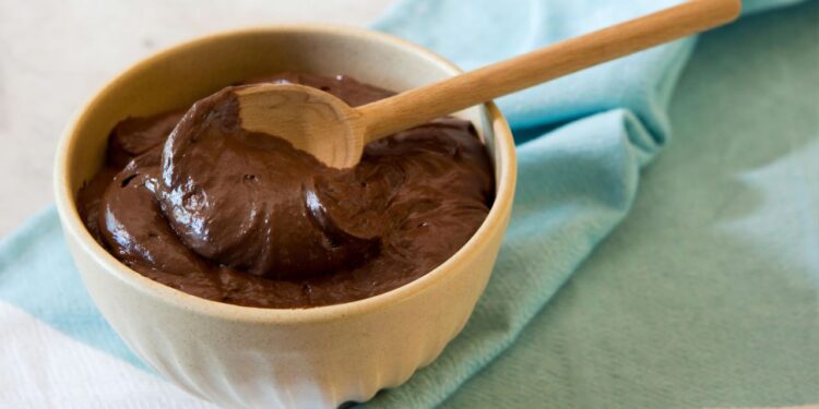 Sorvete, pudim ou mousse