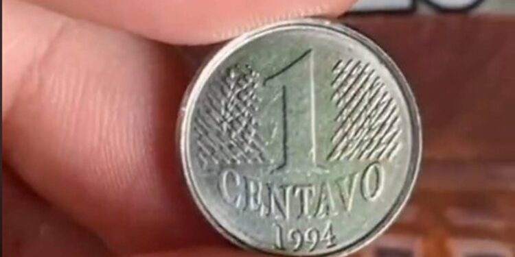 moeda de 1 centavo 1994