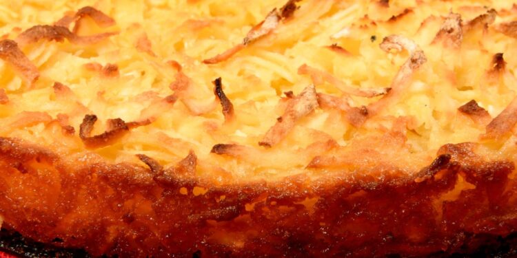 bolo de aipim caramelizado