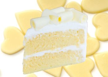 bolo gelado de chocolate branco