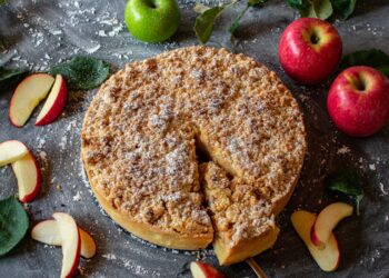 bolo rústico de maçã