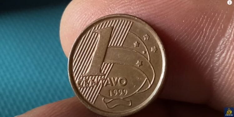 Você pode ganhar até R$ 500 com essa moeda de 1 centavo ano 1999
