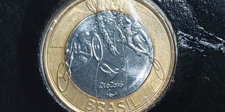 moeda de 1 real paratriatlo vale R$ 600