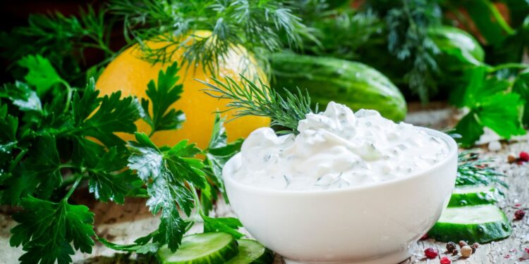 molhos de iogurte