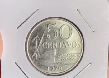 Moeda de 50 Centavos do Cruzeiro pode valer até R$ 3 MIL reais