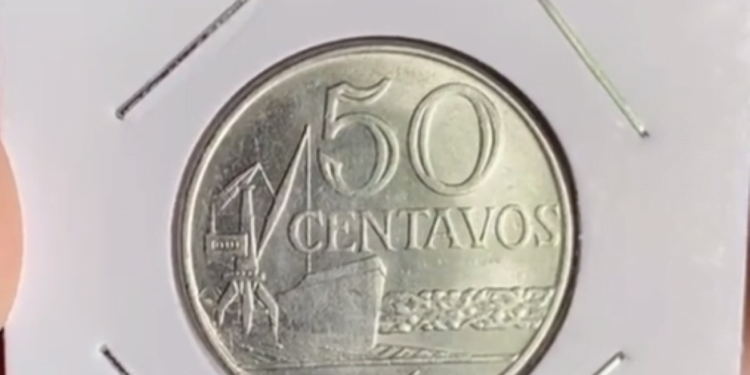 Moeda de 50 Centavos do Cruzeiro pode valer até R$ 3 MIL reais