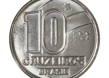 Moeda rara de 10 cruzeiros de 1992