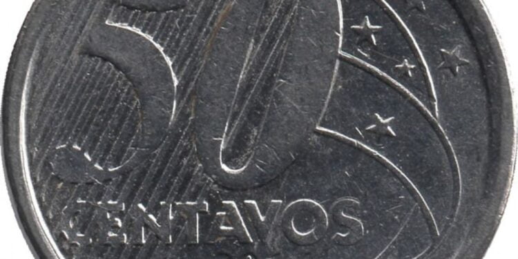2 Moedas de 50 centavos