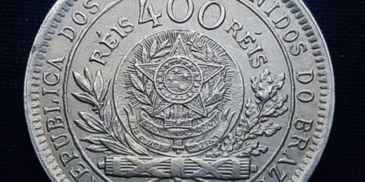 Moeda de 400 réis pouco conhecida