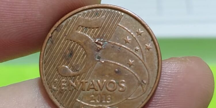 Moeda 5 centavos 2013