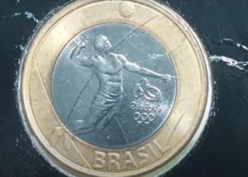 Moeda Olímpica Vôlei 2015