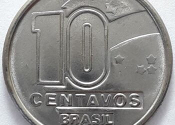 Moeda antiga de 10 centavos