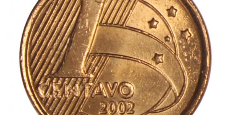 Moeda de 1 centavo de 2002