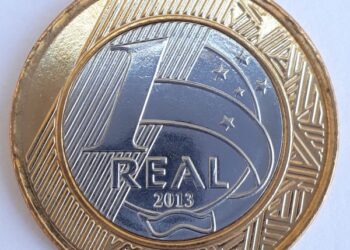 Moeda de 1 real de 2013
