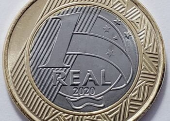 Moeda de 1 real de 2020