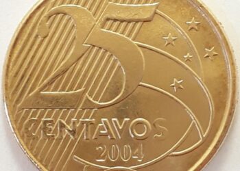 Moeda de 25 centavos de 2004