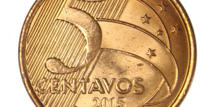 Moeda de 5 centavos de 2015