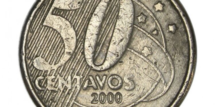 Moeda de 50 centavos de 2000
