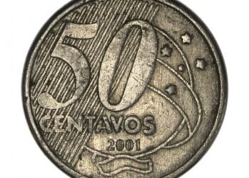 Moeda de 50 centavos de 2001