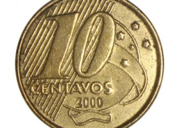 Moeda rara de 10 centavos de 2000