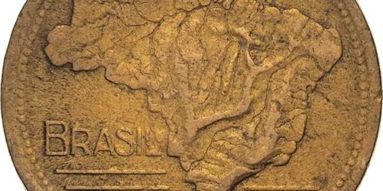 Moeda valiosa de 2 cruzeiros de 1950