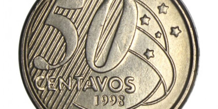 Moeda valiosa de 50 centavos do tipo Prova