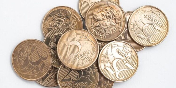 Moedas brasileiras de 25 centavos valiosas