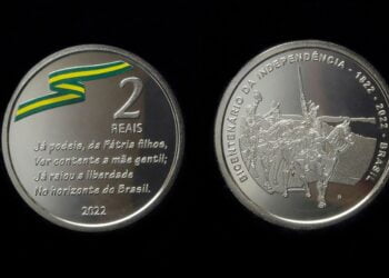 Moedas do bicentenário da Independência do Brasil