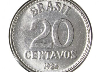 Moedas brasileiras raras e valiosas de 20 centavos