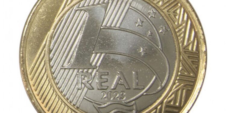 Moeda valiosa de 1 real de 2023