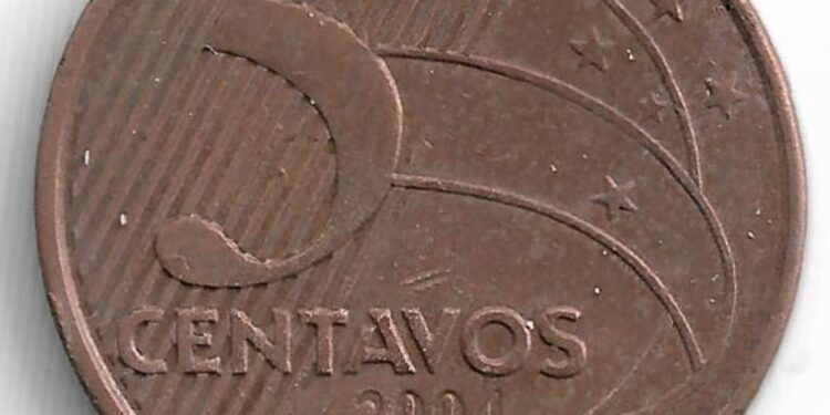 Moeda valiosa de reverso invertido