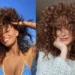 Mulheres com cabelos cacheados volumosos mostrando como conquistar cachos cheios e definido