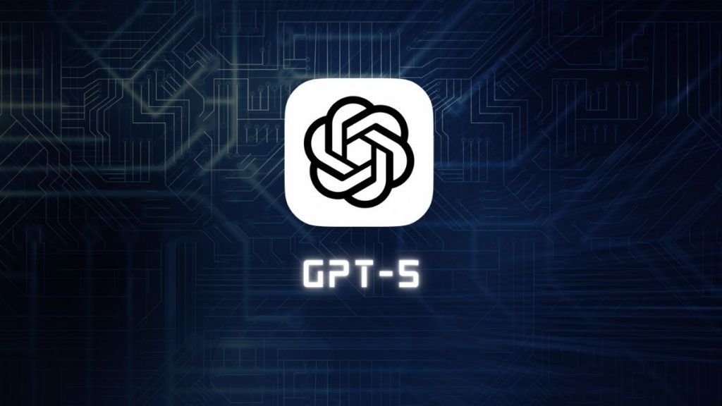 Ícone do GPT-5 da OpenAI em um fundo digital futurista, destacando a nova versão do modelo de linguagem.